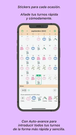 Stickers para cada ocasión y Auto-avance para añadir turnos rápido